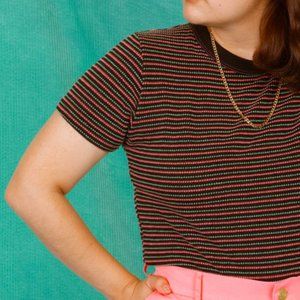 Big Bud Press Black Pool Stripe T-Shirt